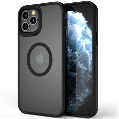 TPU+PC чохол Metal Buttons with MagSafe для Apple iPhone 13 Pro Max (6.7") Чорний TPU+PC чохол Metal Buttons with MagSafe для Apple iPhone 13 Pro Max (6.7") Чорний