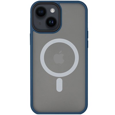 TPU+PC чохол Metal Buttons with MagSafe для Apple iPhone 14 Plus (6.7") Синій TPU+PC чохол Metal Buttons with MagSafe для Apple iPhone 14 Plus (6.7") Синій