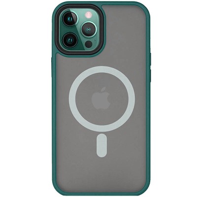 TPU+PC чохол Metal Buttons with MagSafe для Apple iPhone 14 Pro Max (6.7") Зелений TPU+PC чохол Metal Buttons with MagSafe для Apple iPhone 14 Pro Max (6.7") Зелений