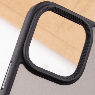 TPU+PC чохол Metal Buttons with MagSafe для Apple iPhone 15 Pro (6.1") Чорний TPU+PC чохол Metal Buttons with MagSafe для Apple iPhone 15 Pro (6.1") Чорний