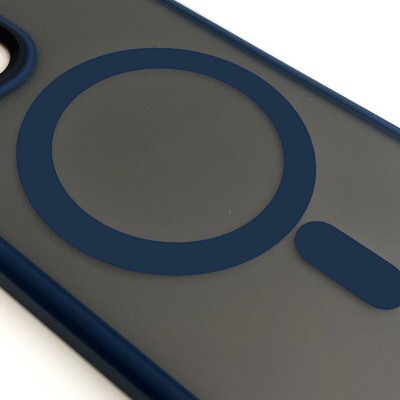 TPU+PC чохол Metal Buttons with MagSafe для Apple iPhone 15 Pro Max (6.7") Синій