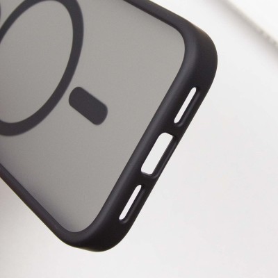 TPU+PC чохол Metal Buttons with MagSafe для Apple iPhone 16 Pro Max (6.9") Чорний