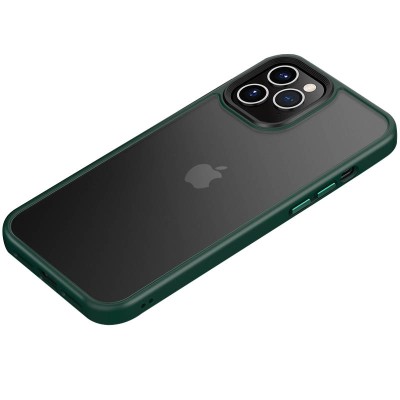 TPU+PC чохол Metal Buttons для Apple iPhone 12 Pro / 12 (6.1") Зелений TPU+PC чохол Metal Buttons для Apple iPhone 12 Pro / 12 (6.1") Зелений