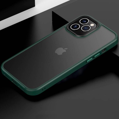 TPU+PC чохол Metal Buttons для Apple iPhone 12 Pro / 12 (6.1") Зелений TPU+PC чохол Metal Buttons для Apple iPhone 12 Pro / 12 (6.1") Зелений
