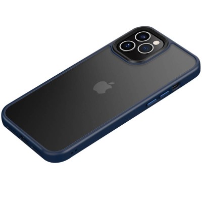 TPU+PC чохол Metal Buttons для Apple iPhone 12 Pro / 12 (6.1") Синій TPU+PC чохол Metal Buttons для Apple iPhone 12 Pro / 12 (6.1") Синій