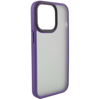TPU+PC чохол Metal Buttons для Apple iPhone 12 Pro / 12 (6.1") Темно-фіолетовий TPU+PC чохол Metal Buttons для Apple iPhone 12 Pro / 12 (6.1") Темно-фіолетовий
