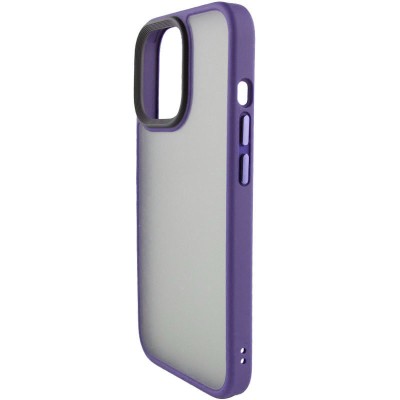 TPU+PC чохол Metal Buttons для Apple iPhone 12 Pro / 12 (6.1") Темно-фіолетовий TPU+PC чохол Metal Buttons для Apple iPhone 12 Pro / 12 (6.1") Темно-фіолетовий