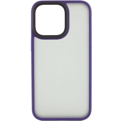 TPU+PC чохол Metal Buttons для Apple iPhone 12 Pro / 12 (6.1") Темно-фіолетовий TPU+PC чохол Metal Buttons для Apple iPhone 12 Pro / 12 (6.1") Темно-фіолетовий