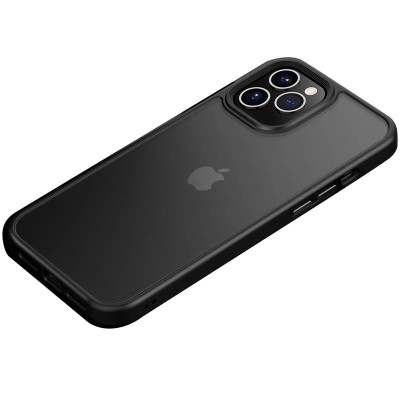 TPU+PC чохол Metal Buttons для Apple iPhone 12 Pro / 12 (6.1") Чорний TPU+PC чохол Metal Buttons для Apple iPhone 12 Pro / 12 (6.1") Чорний