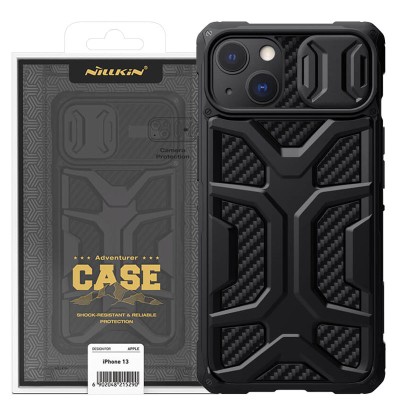TPU+PC чохол Nillkin CamShield Adventurer (шторка на камеру) для Apple iPhone 13 (6.1") Чорний TPU+PC чохол Nillkin CamShield Adventurer (шторка на камеру) для Apple iPhone 13 (6.1") Чорний