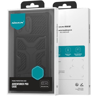TPU+PC чохол Nillkin CamShield Adventurer Pro (шторка на камеру) для Apple iPhone 14 Pro Max (6.7") Armor Black TPU+PC чохол Nillkin CamShield Adventurer Pro (шторка на камеру) для Apple iPhone 14 Pro Max (6.7") Armor Black