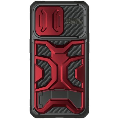 TPU+PC чохол Nillkin CamShield Adventurer Pro (шторка на камеру) для Apple iPhone 14 Pro Max (6.7") Maga Red TPU+PC чохол Nillkin CamShield Adventurer Pro (шторка на камеру) для Apple iPhone 14 Pro Max (6.7") Maga Red