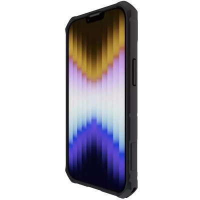 TPU+PC чохол Nillkin CamShield Armor Pro no logo (шторка на камеру) для Apple iPhone 14 / 13 (6.1") Синій