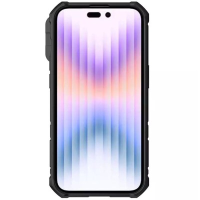 TPU+PC чохол Nillkin CamShield Armor Pro no logo (шторка на камеру) для Apple iPhone 14 Pro (6.1") Синій TPU+PC чохол Nillkin CamShield Armor Pro no logo (шторка на камеру) для Apple iPhone 14 Pro (6.1") Синій