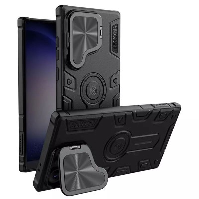 TPU+PC чохол Nillkin CamShield Armor Prop для Samsung Galaxy S25 Ultra Black