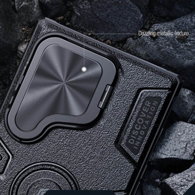 TPU+PC чохол Nillkin CamShield Armor Prop для Samsung Galaxy S25 Ultra Black