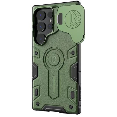 TPU+PC чохол Nillkin CamShield Armor Prop для Samsung Galaxy S25 Ultra Dark Green TPU+PC чохол Nillkin CamShield Armor Prop для Samsung Galaxy S25 Ultra Dark Green