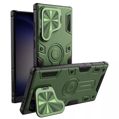 TPU+PC чохол Nillkin CamShield Armor Prop для Samsung Galaxy S25 Ultra Dark Green TPU+PC чохол Nillkin CamShield Armor Prop для Samsung Galaxy S25 Ultra Dark Green