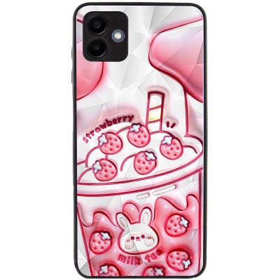 TPU+PC чохол Prisma Fluffie для Samsung Galaxy A06 Strawberry