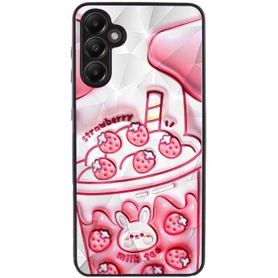 TPU+PC чохол Prisma Fluffie для Samsung Galaxy A35 Strawberry