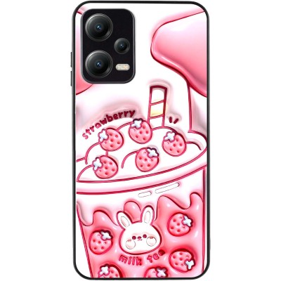 TPU+PC чохол Prisma Fluffie для Xiaomi Poco X5 5G / Note 12 5G Strawberry