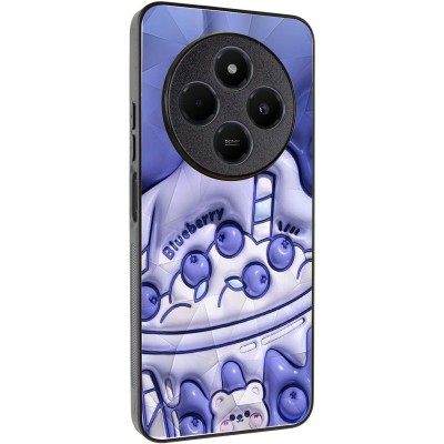 TPU+PC чохол Prisma Fluffie для Xiaomi Redmi 14C / Poco C75 Blueberry