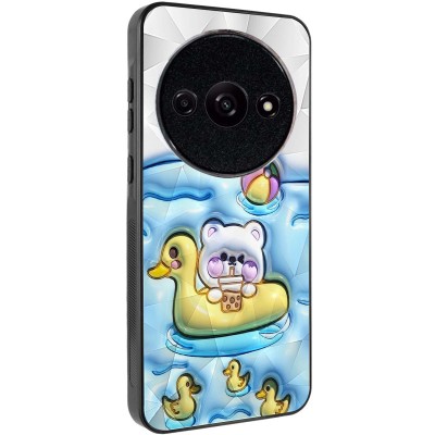 TPU+PC чохол Prisma Fluffie для Xiaomi Redmi A3 / Poco C61 Ducklings
