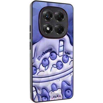 TPU+PC чохол Prisma Fluffie для Xiaomi Redmi Note 14 Pro 4G Blueberry