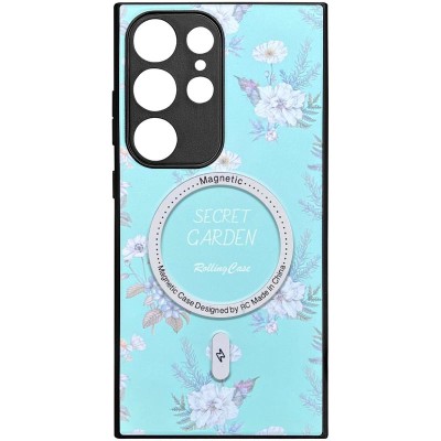 TPU+PC чохол Secret Garden with MagFit для Samsung Galaxy S23 Ultra Mint TPU+PC чохол Secret Garden with MagFit для Samsung Galaxy S23 Ultra Mint