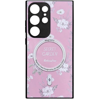 TPU+PC чохол Secret Garden with MagFit для Samsung Galaxy S23 Ultra Pink TPU+PC чохол Secret Garden with MagFit для Samsung Galaxy S23 Ultra Pink