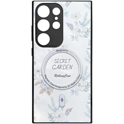 TPU+PC чохол Secret Garden with MagFit для Samsung Galaxy S23 Ultra White TPU+PC чохол Secret Garden with MagFit для Samsung Galaxy S23 Ultra White