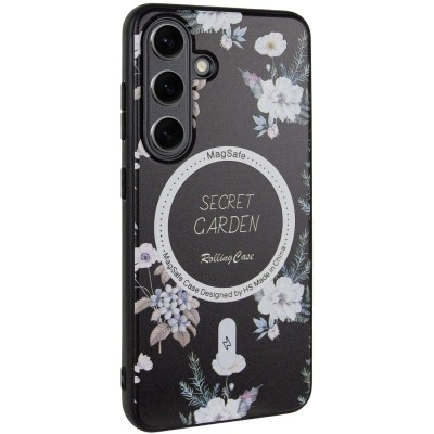 TPU+PC чохол Secret Garden with MagFit для Samsung Galaxy S24 Black TPU+PC чохол Secret Garden with MagFit для Samsung Galaxy S24 Black