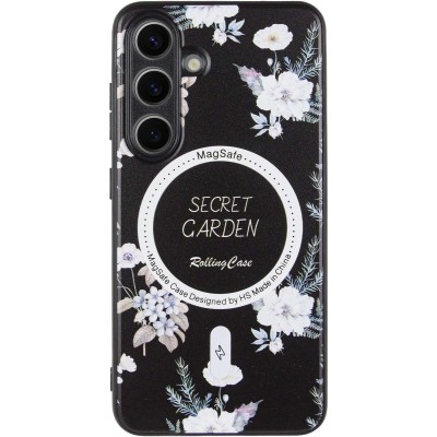 TPU+PC чохол Secret Garden with MagFit для Samsung Galaxy S24 Black TPU+PC чохол Secret Garden with MagFit для Samsung Galaxy S24 Black