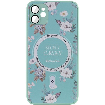 TPU+PC чохол Secret Garden with MagSafe для Apple iPhone 12 (6.1") Mint TPU+PC чохол Secret Garden with MagSafe для Apple iPhone 12 (6.1") Mint
