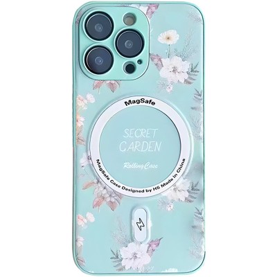 TPU+PC чохол Secret Garden with MagSafe для Apple iPhone 12 Pro Max (6.7") Mint TPU+PC чохол Secret Garden with MagSafe для Apple iPhone 12 Pro Max (6.7") Mint