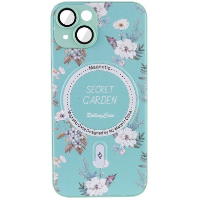 TPU+PC чохол Secret Garden with MagSafe для Apple iPhone 15 (6.1") Mint TPU+PC чохол Secret Garden with MagSafe для Apple iPhone 15 (6.1") Mint