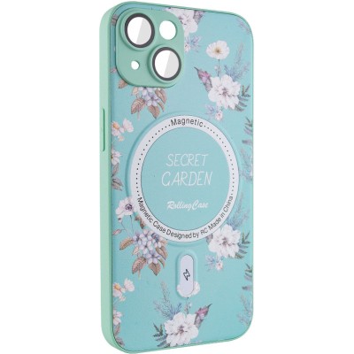 TPU+PC чохол Secret Garden with MagSafe для Apple iPhone 15 (6.1") Mint TPU+PC чохол Secret Garden with MagSafe для Apple iPhone 15 (6.1") Mint