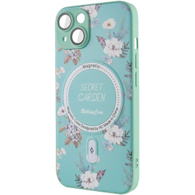 TPU+PC чохол Secret Garden with MagSafe для Apple iPhone 15 (6.1") Mint TPU+PC чохол Secret Garden with MagSafe для Apple iPhone 15 (6.1") Mint