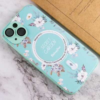 TPU+PC чохол Secret Garden with MagSafe для Apple iPhone 15 (6.1") Mint TPU+PC чохол Secret Garden with MagSafe для Apple iPhone 15 (6.1") Mint