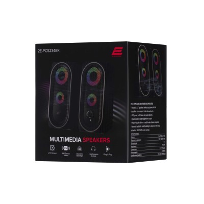 Акустична система 2E PCS234 RGB, 2.0, USB, Black (2E-PCS234BK) Акустична система 2E PCS234 RGB, 2.0, USB, Black (2E-PCS234BK)