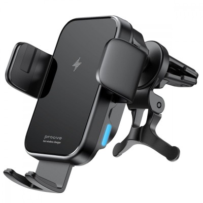Автомобільний тримач З бездротовою зарядкою Proove Triple Clamp 15W (WHTC15010001) Black