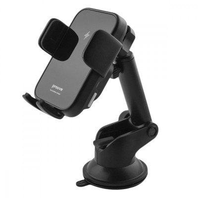 Автомобільний тримач З бездротовою зарядкою Proove Triple Clamp 15W (WHTC15010001) Black