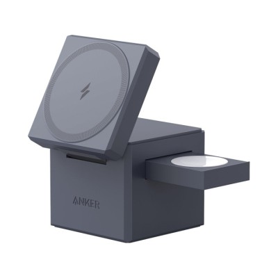 Бездротовий зарядний пристрій ANKER MagGo Wireless Charging Station 15W 3-in-1 Cube (Чорний) Бездротовий зарядний пристрій ANKER MagGo Wireless Charging Station 15W 3-in-1 Cube (Чорний)