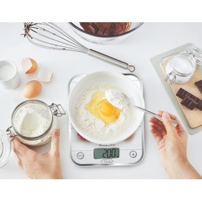 Ваги Tefal кухонні Optiss Decor, 5кг, AAAx2 в комплекті, скло, різнокольоровий (BC5122V1)