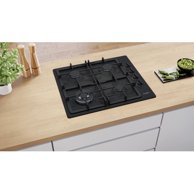 Варильна поверхня Bosch газова, 60см, чавун, WOK,чорний (PBH6C6K90R) Варильна поверхня Bosch газова, 60см, чавун, WOK,чорний (PBH6C6K90R)