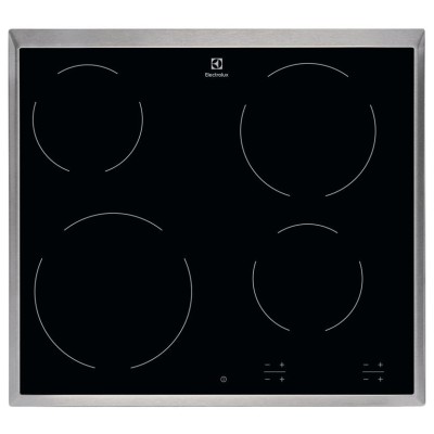 Варильна поверхня Electrolux електрична склокерамічна, 60см, чорний (EHF6240XXK)