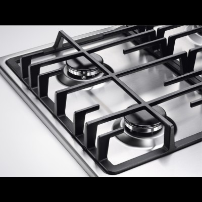 Варильна поверхня Electrolux комбінована (3 газ + 1 електро), 60см, чавун, нерж (KGM64311X)