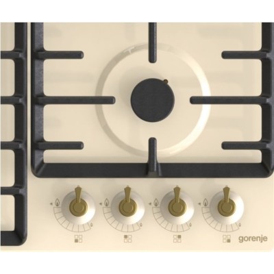 Варильна поверхня Gorenje газова, 60см, чавун, бежевий (GW642CLI) Варильна поверхня Gorenje газова, 60см, чавун, бежевий (GW642CLI)