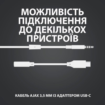 гарнітура LOGITECH G333 White (981-000930) гарнітура LOGITECH G333 White (981-000930)