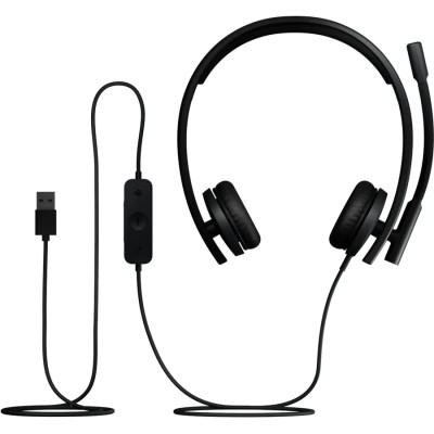 гарнітура LOGITECH H570e Corded Stereo BLACK-USB-A (981-001430)